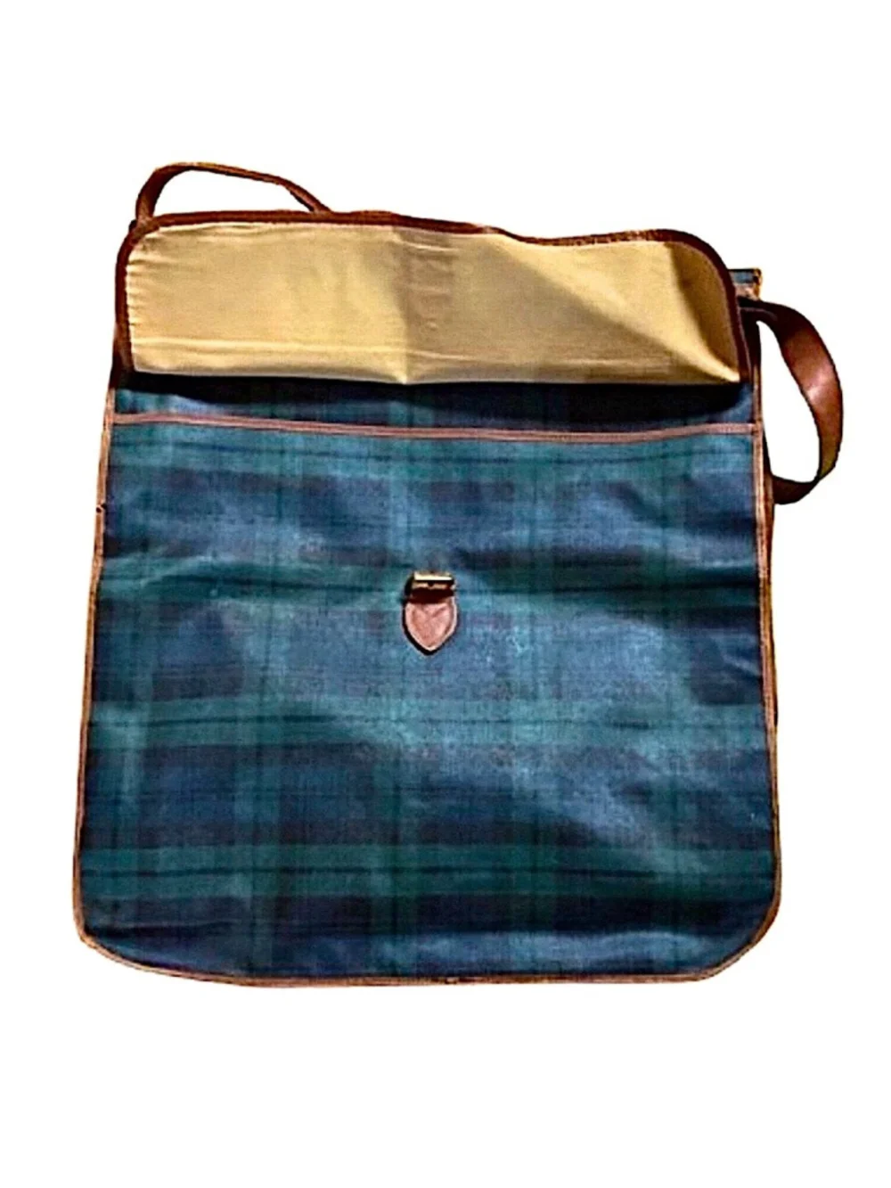 Vintage RALPH LAUREN Black Watch Hanging Valet Clothing Garment Bag